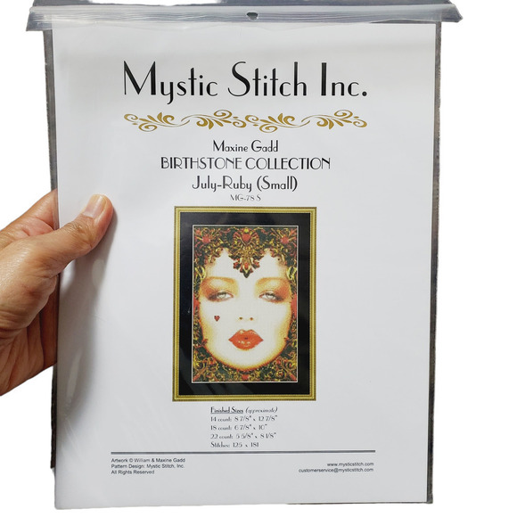 Mystic Stitch Maxinne Gadd Birthstone Collection Cross Stitch Birthstone Pattern - Picture 9 of 11